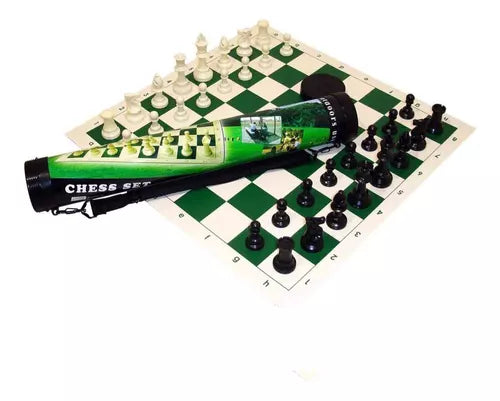 Juego Ajedrez Plegable De Vinilo