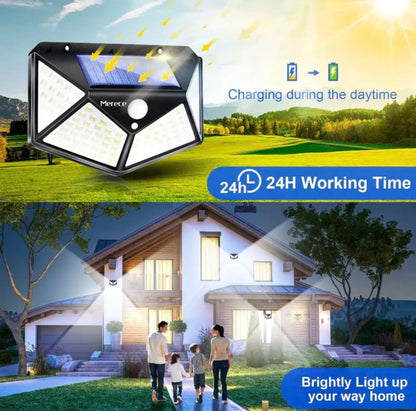 Dt Lampara Solar 100 Leds