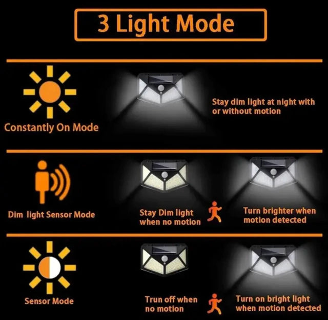 Dt Lampara Solar 100 Leds